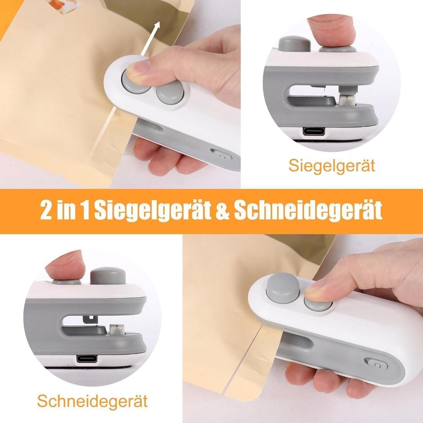 USB Rechargeable | Magnetic | Heat Sealer + Cutter
“Snack Seal Kar, Freshness Lock Kar!” 🔥