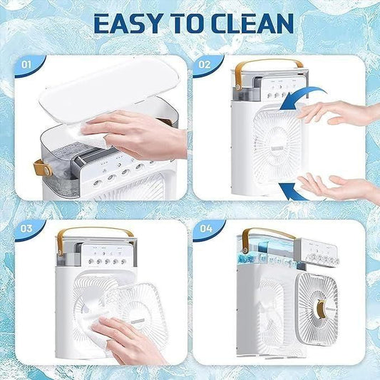 Mini USB Air Cooler Fan – Portable, Rechargeable & Powerful Breeze Anywhere! ❄️🔋🌬️
