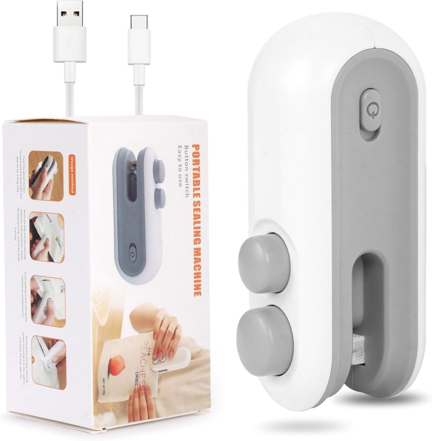USB Rechargeable | Magnetic | Heat Sealer + Cutter
“Snack Seal Kar, Freshness Lock Kar!” 🔥