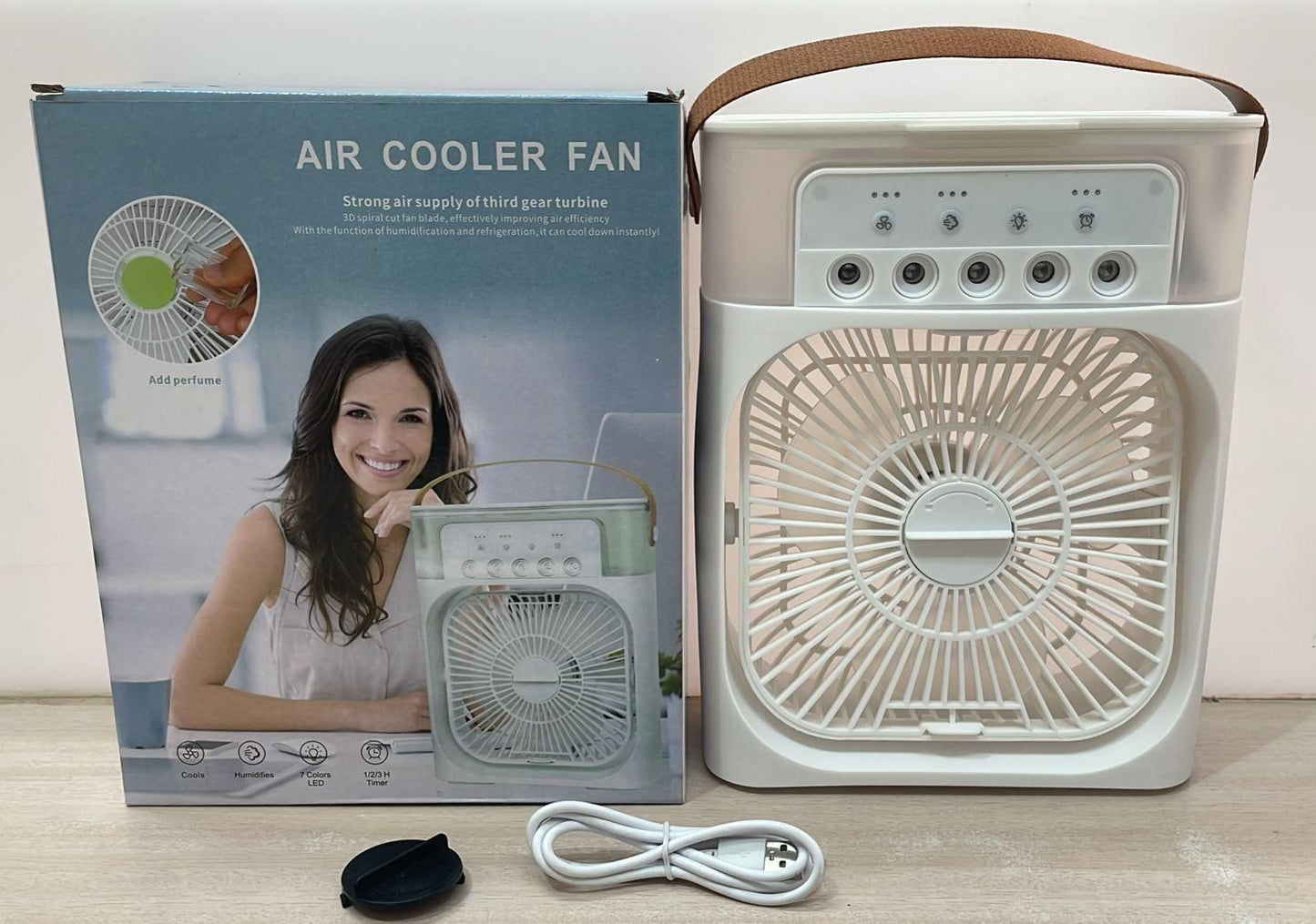 Mini USB Air Cooler Fan – Portable, Rechargeable & Powerful Breeze Anywhere! ❄️🔋🌬️